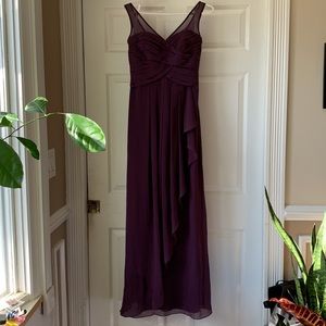 David’s Bridal Plum Bridesmaid dress